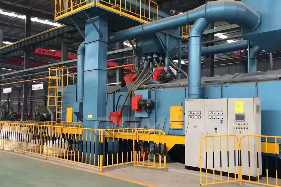 槽鋼輥道通過式拋丸機 槽鋼輥道通過式拋丸機